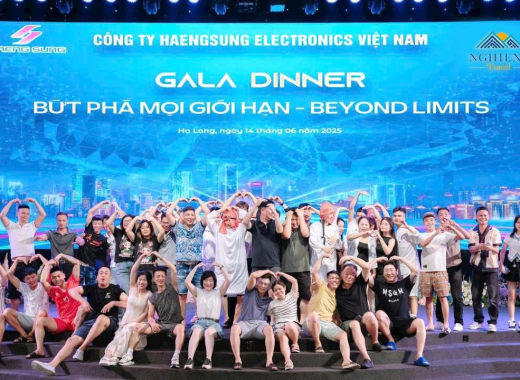 Gala dinner Công ty Haengsung electronics Việt Nam Số lượng: 1000 người
