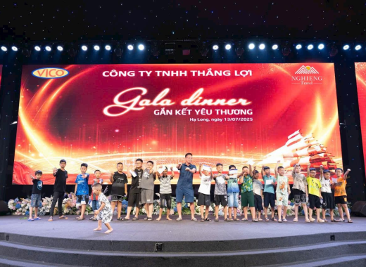Gala dinner Công ty TNHH Gang thép Tuyên Quang Số lượng: 100 người
